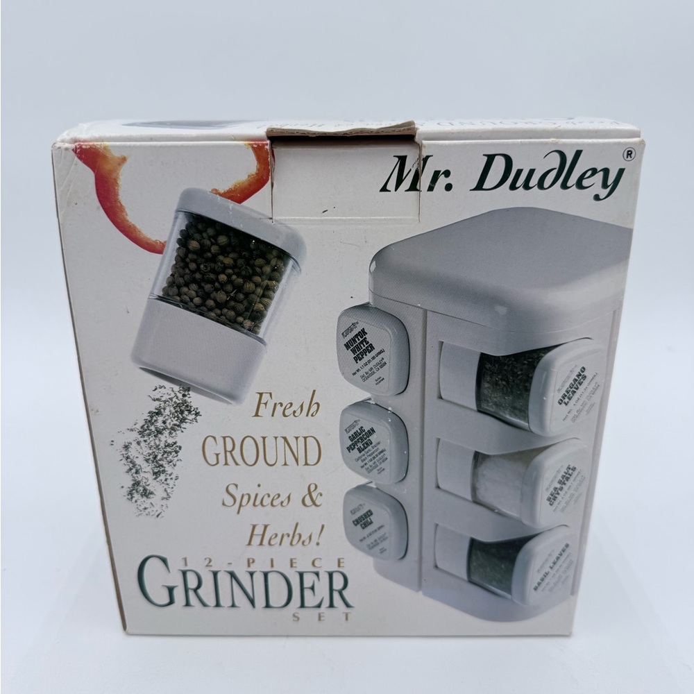 Vintage Mr. Dudley *GREEN* 12-Piece Grinder Set NOB!